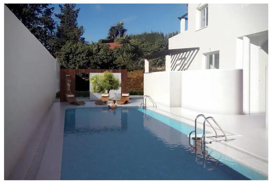 Increible Bajo Con Jardin Y Piscina - Puerto Banus Lägenhet *